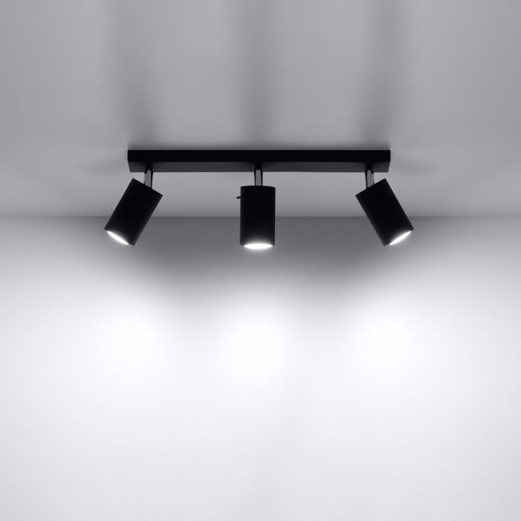 Ceiling lamp RING 3 black