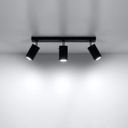 Ceiling lamp RING 3 black