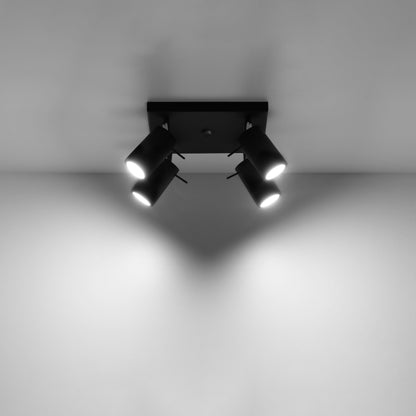 Ceiling lamp RING 4 black