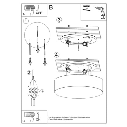 Ceiling lamp ARENA 35 white