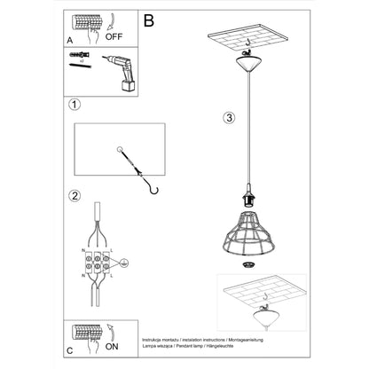 Pendant lamp ANATA white