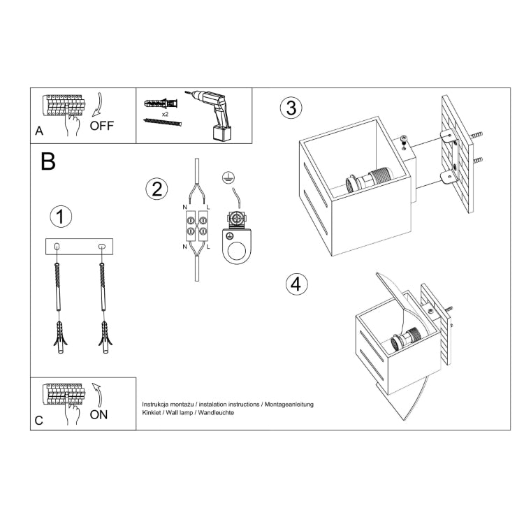 Wall lamp LORETO white