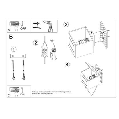 Wall lamp LORETO white