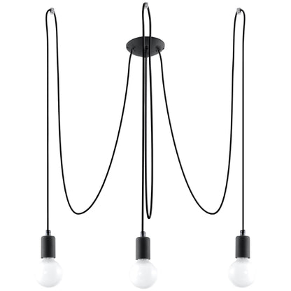 Chandelier EDISON 3 black