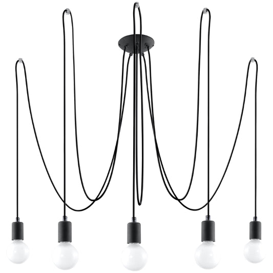 Chandelier EDISON 5 black