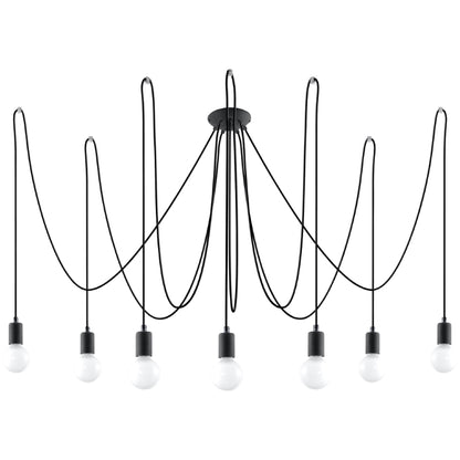 Chandelier EDISON 7 black