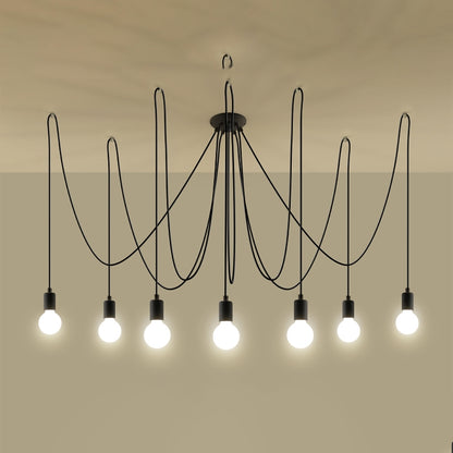 Chandelier EDISON 7 black