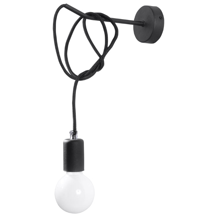 Wall lamp EDISON black