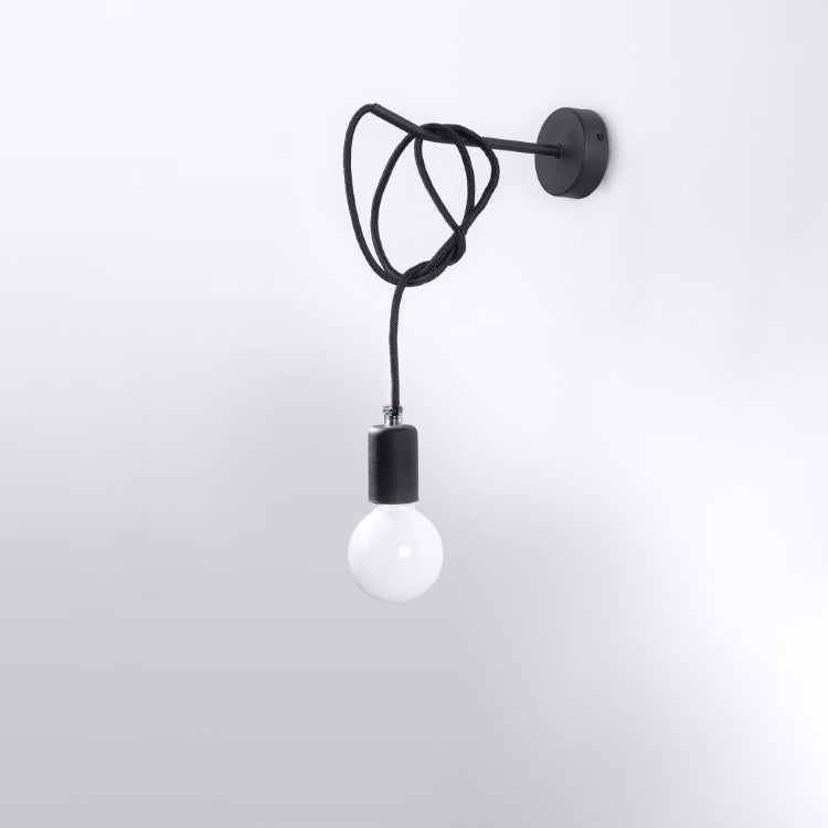 Wall lamp EDISON black