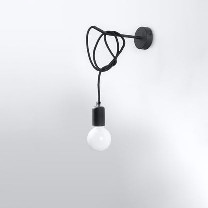 Wall lamp EDISON black