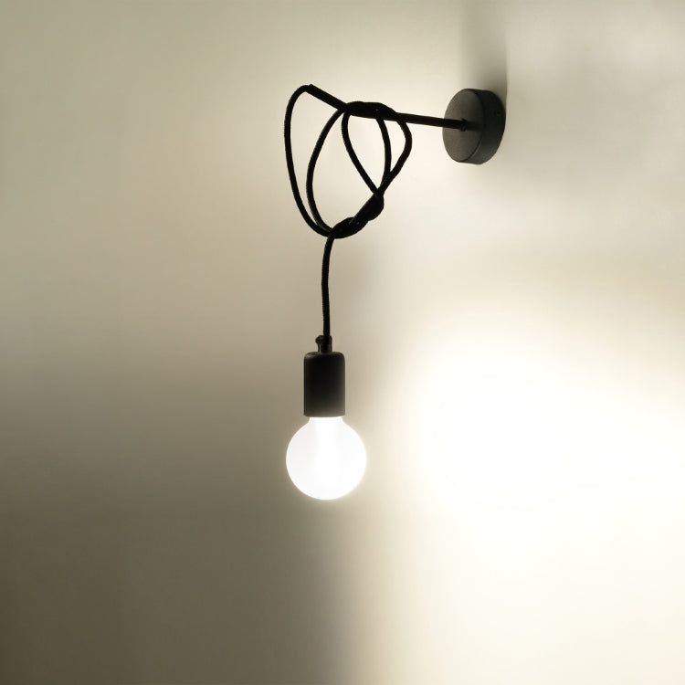 Wall lamp EDISON black