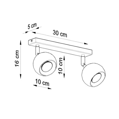 Ceiling lamp OCULARE 2 white