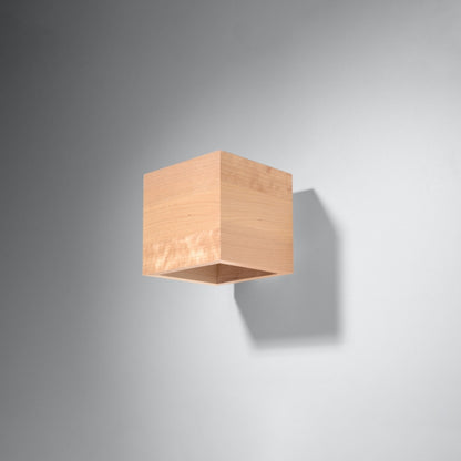 Wall lamp QUAD natural wood