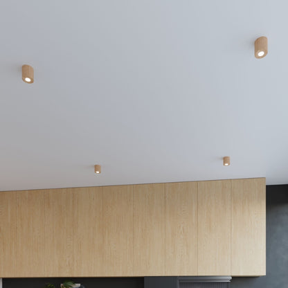 Ceiling lamp ORBIS natural wood