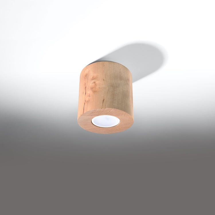 Ceiling lamp ORBIS natural wood