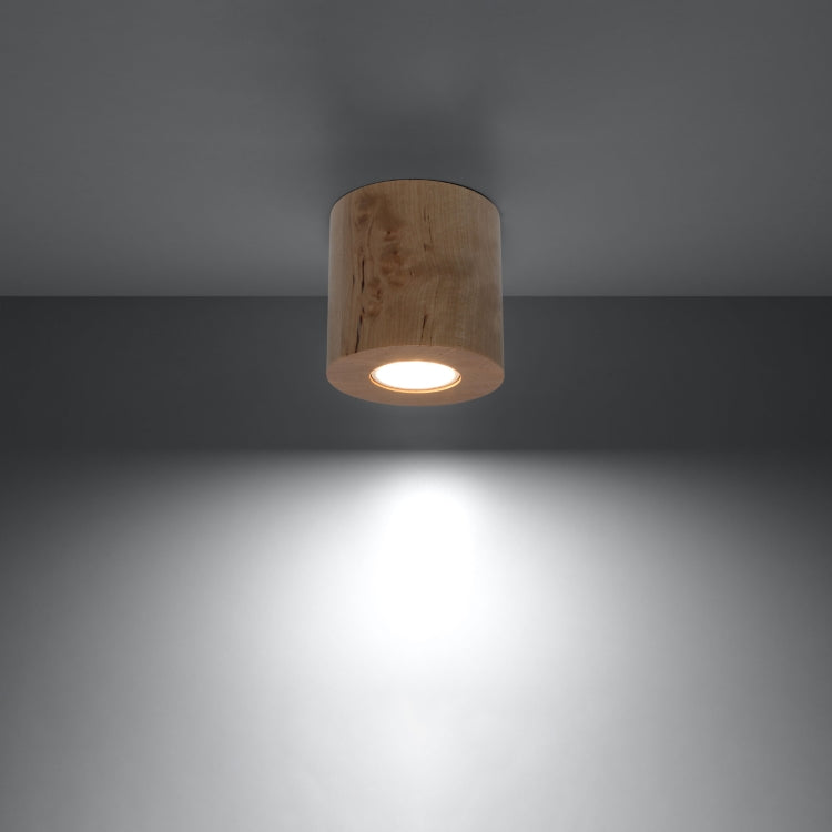 Ceiling lamp ORBIS natural wood