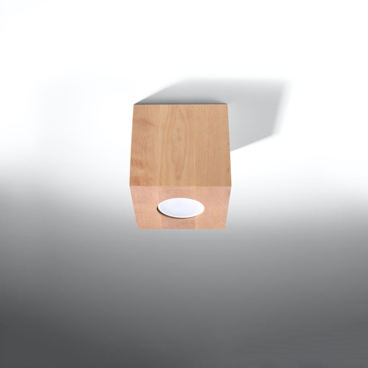 Ceiling lamp QUAD natural wood