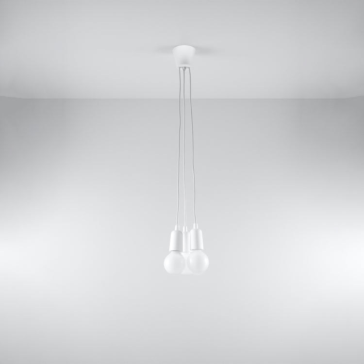 Pendant lamp DIEGO 3 white