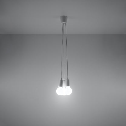 Pendant lamp DIEGO 3 white