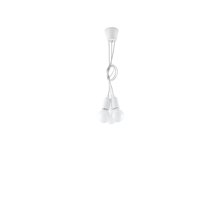 Pendant lamp DIEGO 3 white