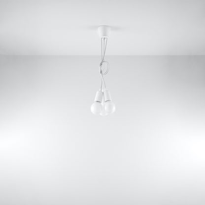 Pendant lamp DIEGO 3 white