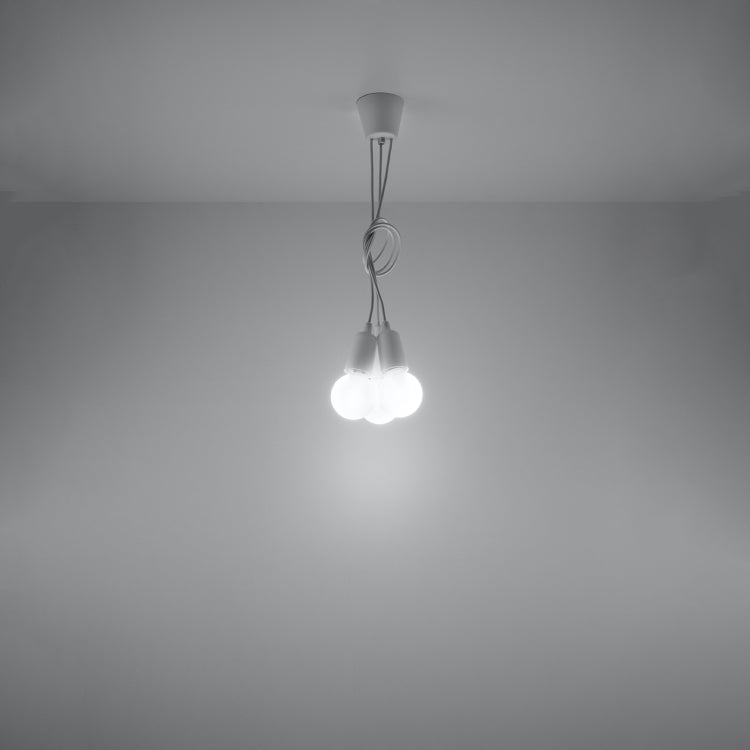 Pendant lamp DIEGO 3 white