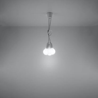 Pendant lamp DIEGO 3 white