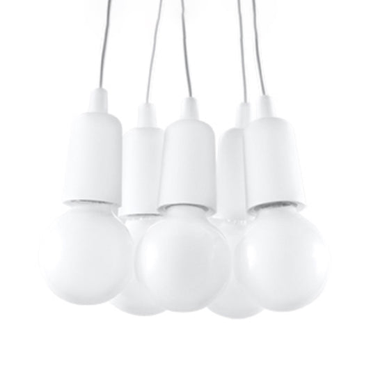 Pendant lamp DIEGO 5 white