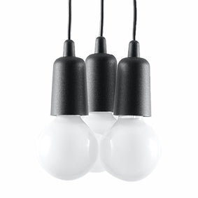 Pendant lamp DIEGO 3 black