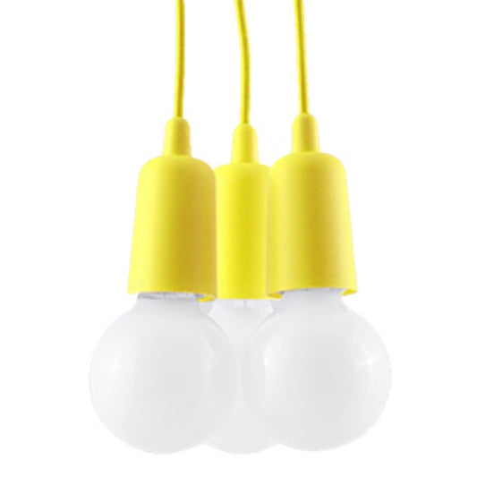 Pendant lamp DIEGO 3 yellow