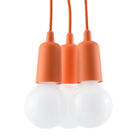 Pendant lamp DIEGO 3 orange