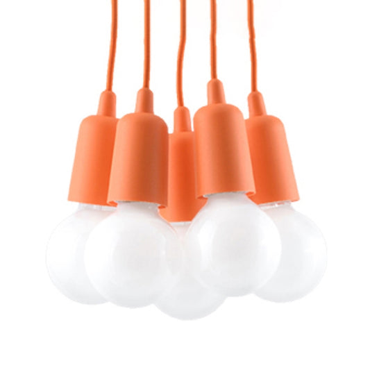 Pendant lamp DIEGO 5 orange