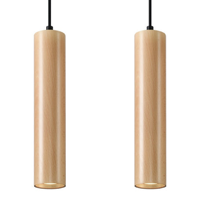 Pendant lamp LINO 2 wood