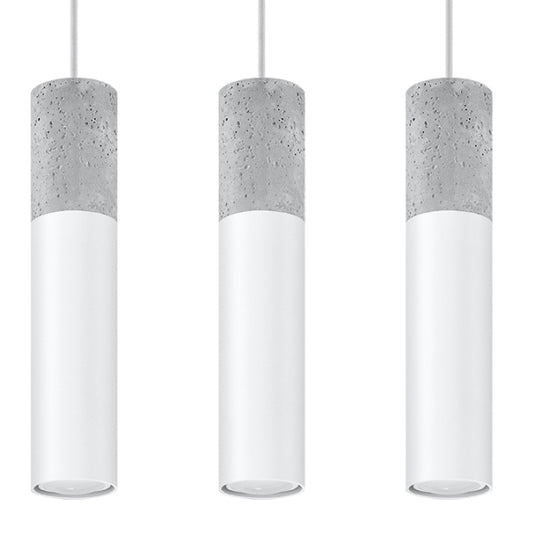 Pendant lamp BORGIO 3L white