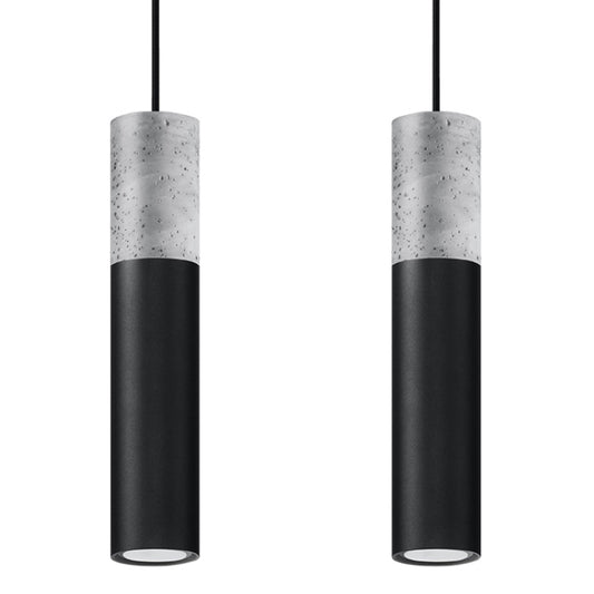 Pendant lamp BORGIO 2 black