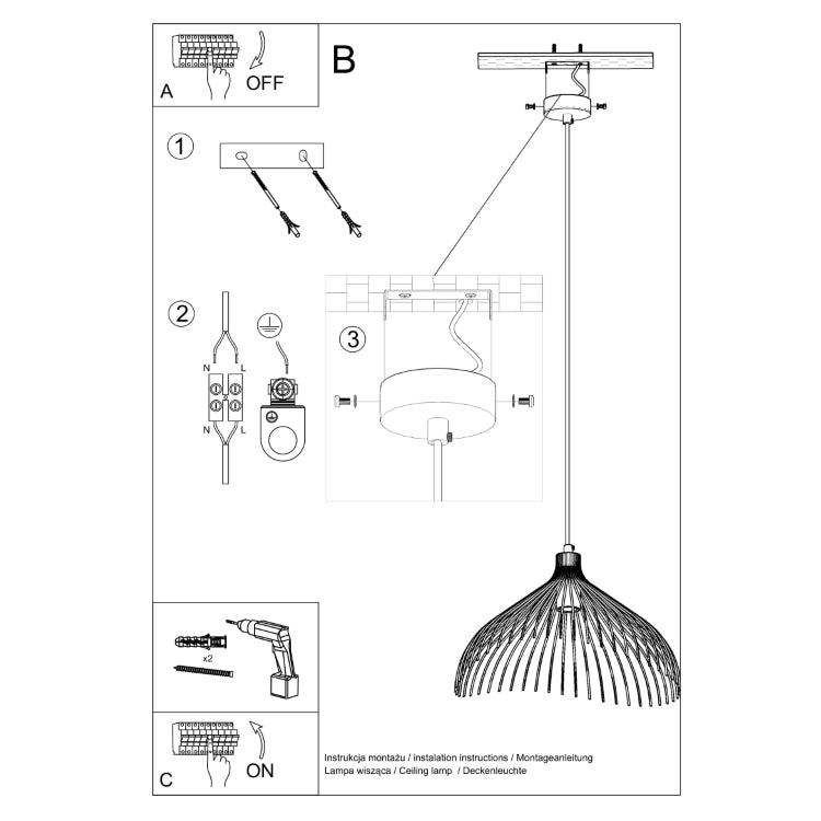 Pendant lamp UMB white