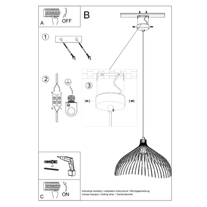 Pendant lamp UMB white