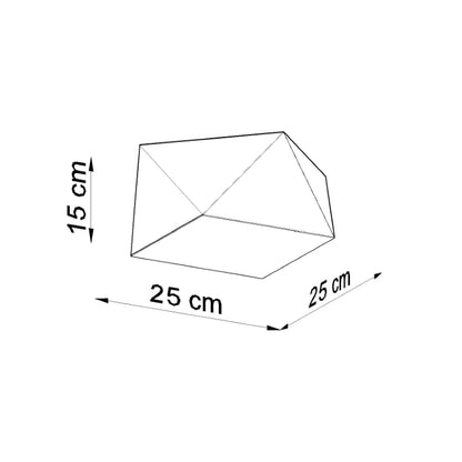 Потолочный светильник HEXA 25 черный