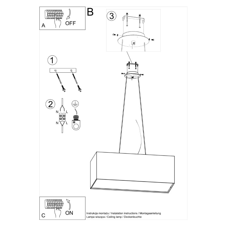 Chandelier SANTA BIS 80 white