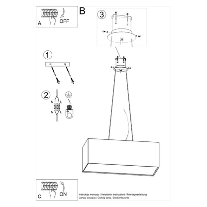 Chandelier SANTA BIS 80 white