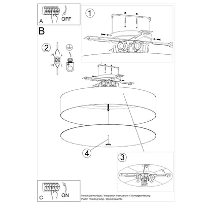 Ceiling lamp SKALA 80 white