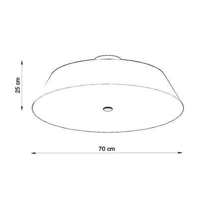 Ceiling lamp VEGA 70 black