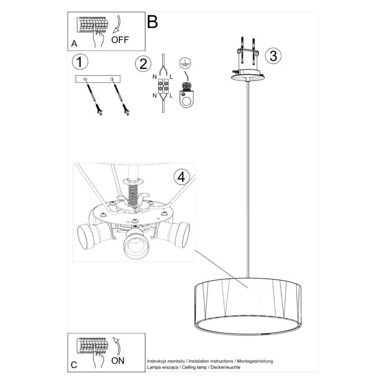 Chandelier ROLLO 45