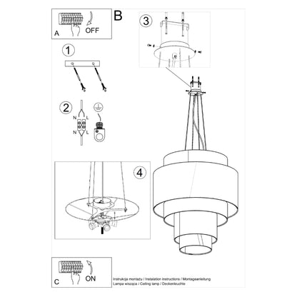 Chandelier REFLEXION 80 white