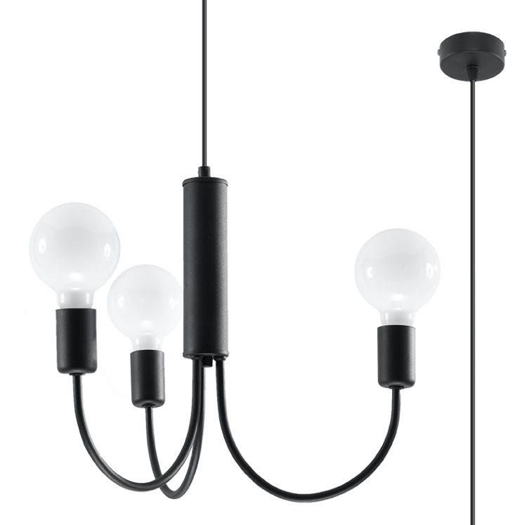 Chandelier PICCOLO 3 black