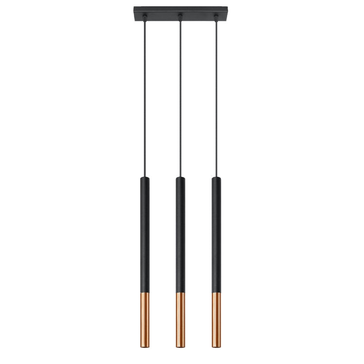 Pendant lamp MOZAICA 3L black/copper