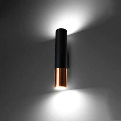 Wall lamp LOOPEZ black/golden