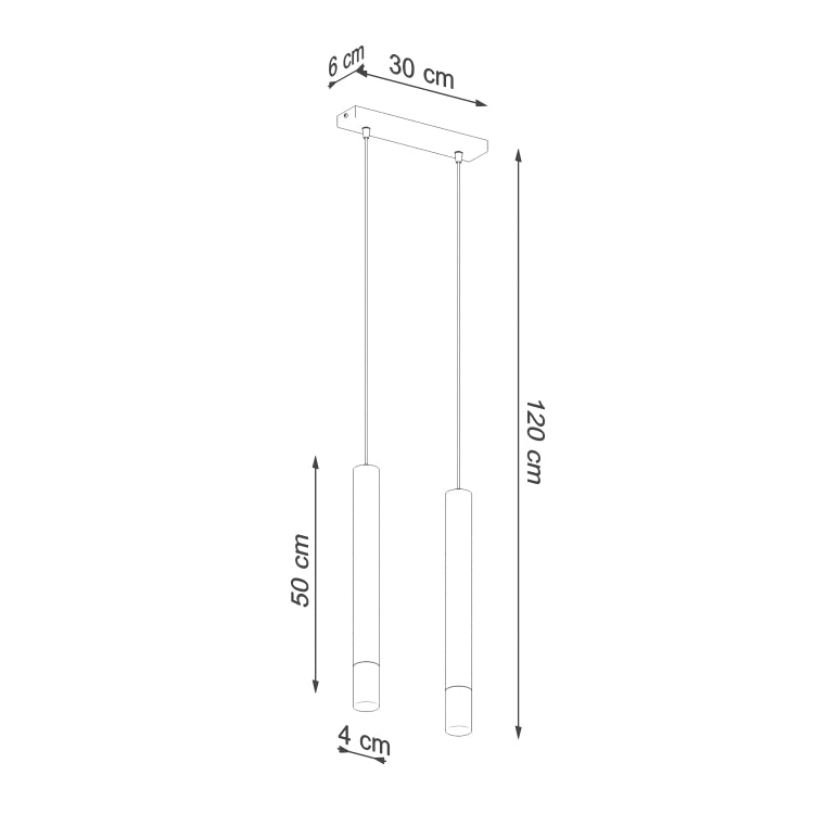 Pendant lamp WEZYR 2 white