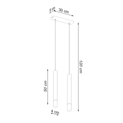 Pendant lamp WEZYR 2 white