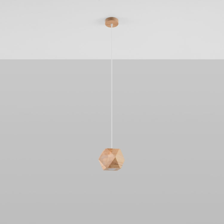 Pendant lamp WOODY natural wood